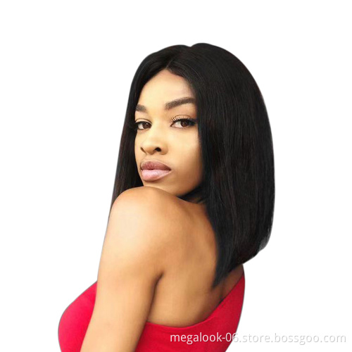 Wholesale Cheap Brazilian Lace Front Wigs Remy 4X4 Lace Wig Virgin Human Hair Short Bob Wigs
